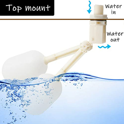 Uenede Float Ball Valve DN20 3/4" Male Thread, 2PCS