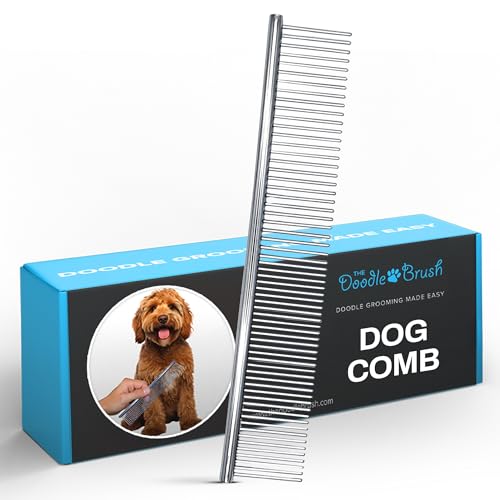 The Doodle Brush Metal Dog Combs for Grooming Matting, Finishing Comb