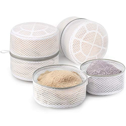 Muchfun 3Pcs Bra Wash Bags, Honeycomb Mesh Laundry Bags for Delicates - size: 3 Large Bra Bags