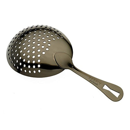Barfly , Julep Strainer, Gun Metal Black - color: Gun Metal Black