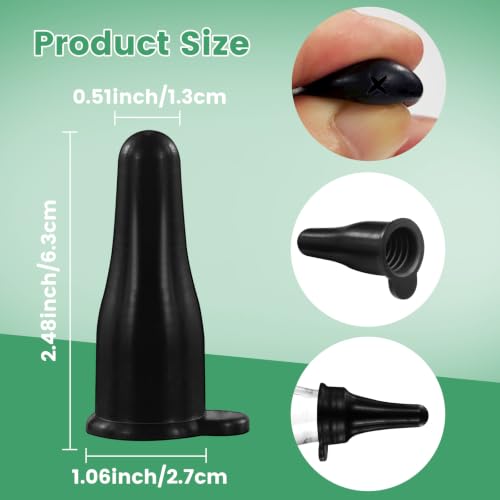 6-Pack Black Silicone Lamb & Goat Bottle Nipples, No Bottle Included | 6 black silicone nipples only; bottle not included; fits select soda/water bottles; check mouth size first