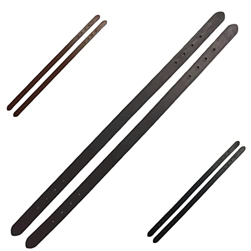Majestic Ally 2 Pcs Smooth Replacement Leather Crown for Breakaway Halter - color: Brown