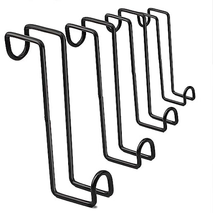 8 Inch Tack Hook,Heavy Duty Metal Over Rail Tack Hooks Stall Hooks for Hanging Horse Bridles Halters and Buckets,4Pcs