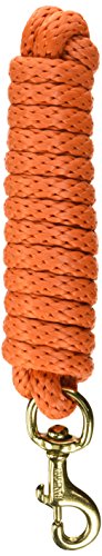 Hamilton 5/8" x 10' Poly Horse Lead Rope with Bolt Snap, Mango Orange - color: Mango Orange