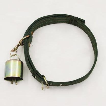 59 Inch Heavy Duty Adjustable Cow Collar with Anti-Lost Cow Bell - size: 59 Inch
