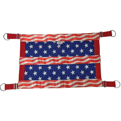 Derby Originals Heavy Duty Patriotic Design Stall Guard for Horse Stalls – Durable Double-Hanger Stall Barrier