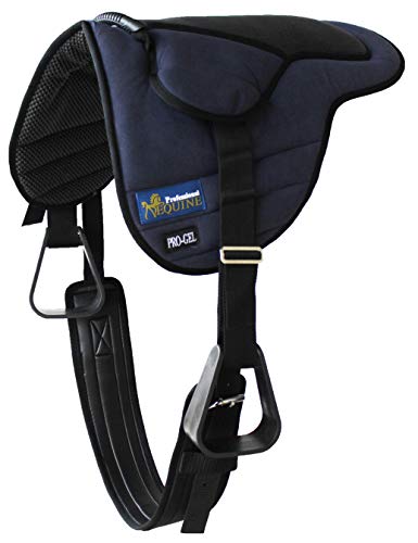 Horse Western Lightweight Neoprene Padded Bareback Saddle Pad 39186 - color: Navy, size: 32" L x 4" W