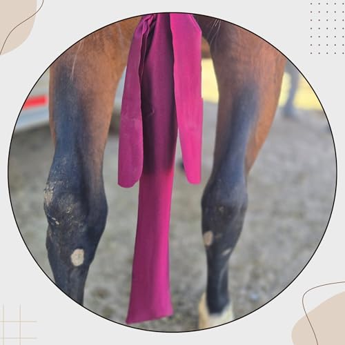 Ranch Hand Premium Tail Bag – Horse Tail Bag Made from Durable Stretchable – Gentle on Hair and Free from Damage – Horse Tail Protection Bag for Grooming – 24 Inches- Maroon - color: Maroon