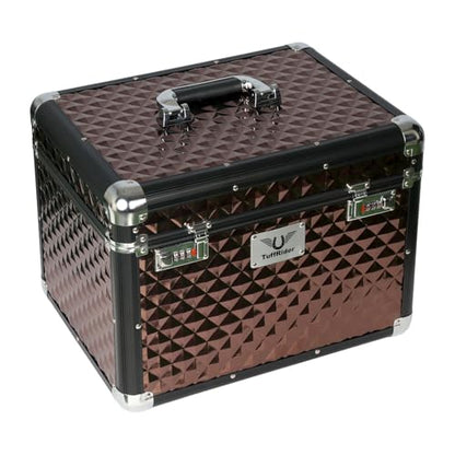 TuffRider Aluminium Diamond Grooming Box-Brown - color: Brown