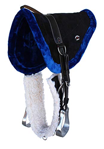CHALLENGER Suede Bareback Pad - Fleece Lined