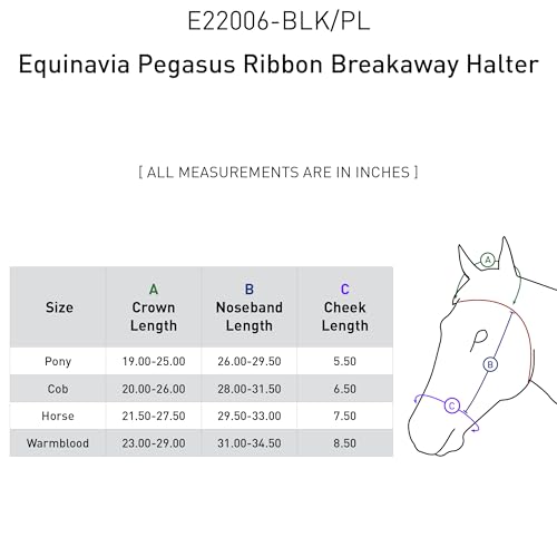 Equinavia Pegasus Adustable Breakaway Horse Halter - color: Blackwatch/Plaid, size: Cob