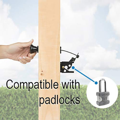 National Hardware Gate Latch Cable Pull, 10 3/4 in, Spring Loaded, Black - size: 40"