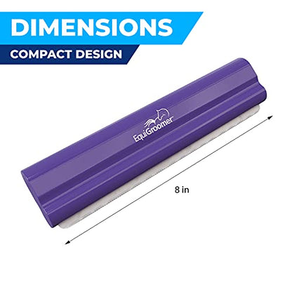 EquiGroomer 8-Inch Deshedding Brush for Dogs & Horses, Purple - color: Purple