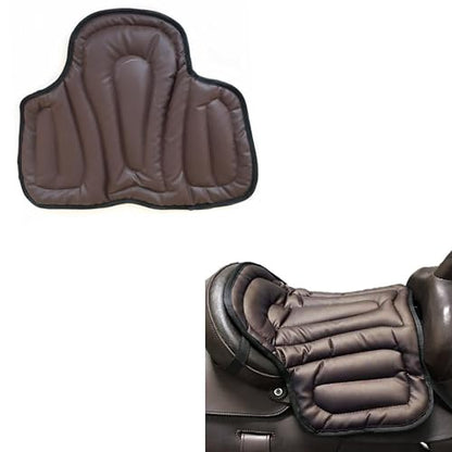 Motorcycle Seat Cushion Saddle Pad for Horses-Brown - color: Brown