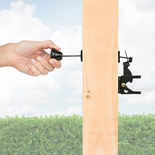 National Hardware Gate Latch Cable Pull, 10 3/4 in, Spring Loaded, Black - size: 40"