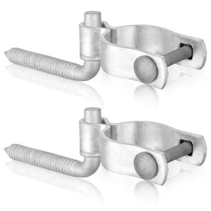 MorningRo 4 Pcs Farm Gate Hinge Set, 5/8" x 1-3/8'' Gate Hinge - size: 1-3/8 Inch