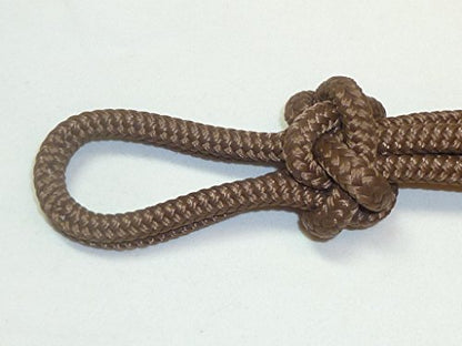 Horse Pocket Halter, Quick Catch Halter - 1/4" Polyester Rope - color: Brown