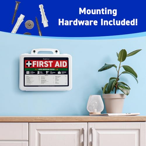 First Aid Kit for Business, Medium, 200 Piece - Wall Mountable & Portable | Hard Case, OSHA Compliant, For Office, Restaurants, Work Vehicles, Retail & Service Spaces - size: Medium