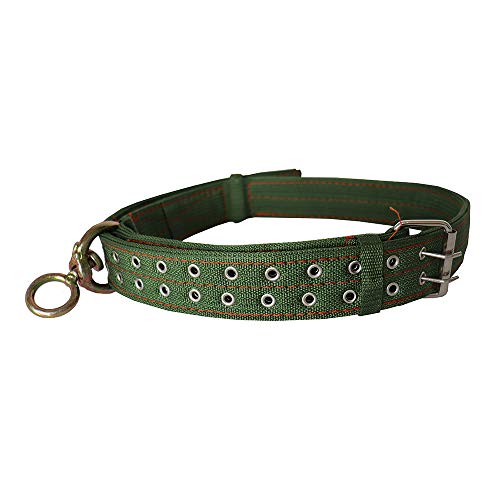 Cow Collar - Adjustable Four-Layer Nylon Thickened Cow Collar Collar with 2-Rows Metal Buckle and Ring Metal Buckle Traction Chain for Horse, Sheep, Cattle, Dog, Camel (37.4inch) - color: 37.4inch