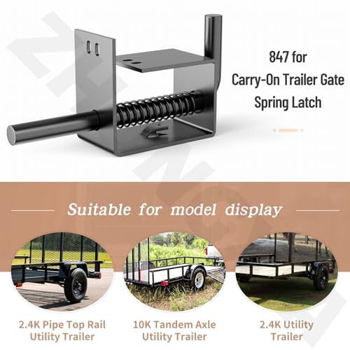 2 Pack Trailer Gate Spring Latch Complete Kit 847 Replacement for Carry-On Trailer Gate Spring Latch/Complete Trailer Gate Spring Latch Kit