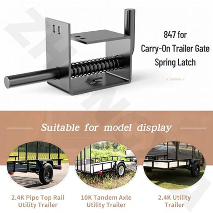 2 Pack Trailer Gate Spring Latch Complete Kit 847 Replacement for Carry-On Trailer Gate Spring Latch/Complete Trailer Gate Spring Latch Kit
