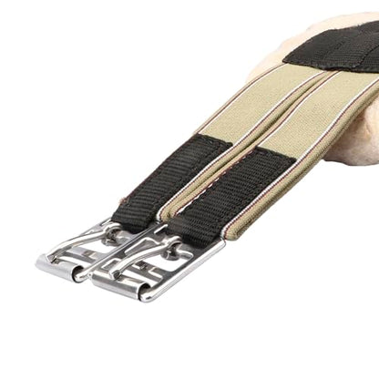 Fleece Padded Horse Girth 32" to 56" - color: Black, size: 32"