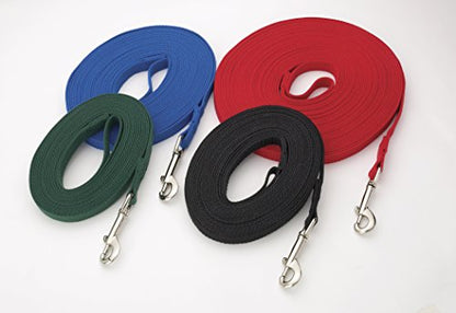 Guardian Gear Cotton Web Dog Training Lead 20'x5/8", Red - color: Red, size: 20-Feet