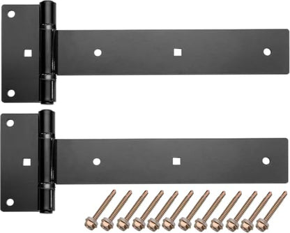 12in T-Strap Gate Hinges,180°Open Heavy Duty Tee Hinge - size: Middle