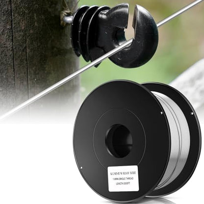 Gisafai 3000 ft 16 Gauge Aluminum Wire for Electric Fencing - size: 3000 ft 16 Gauge
