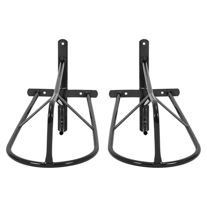 2 Pcs Wall Mounted Saddle Rack Stand for English & Western Style - size: 2 Counts