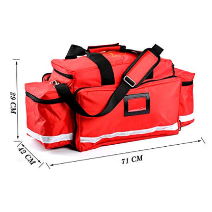 Aurelius Large Capacity First Aid Responder Bag Empty EMT Trauma Bag,Emergency Supplies Not Included (Longer Plus)