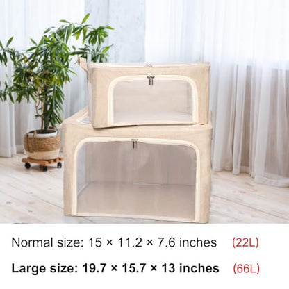 66L Large Cashmere Sweater Storage Bags | With 2 Bags of Natural Cedar Ball | Breathable Cashmere Garment Bag for Merino Wool/Knit Sweater, Stackable Knitwear Wool Clothes Storage Organizer Pouch - size: Large 1pack