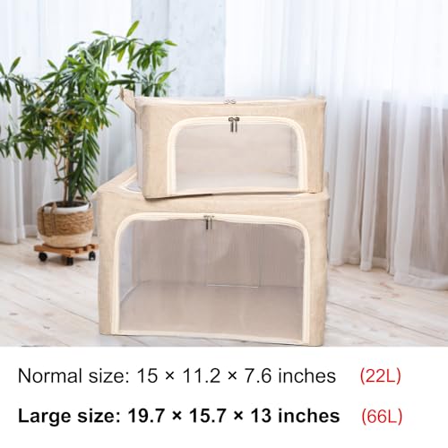 66L Large Cashmere Sweater Storage Bags | With 2 Bags of Natural Cedar Ball | Breathable Cashmere Garment Bag for Merino Wool/Knit Sweater, Stackable Knitwear Wool Clothes Storage Organizer Pouch - size: Large 1pack