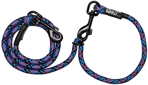 Nylon Goat Neck Tie with Snap Lead - color: Orange ( Electric Orange)
