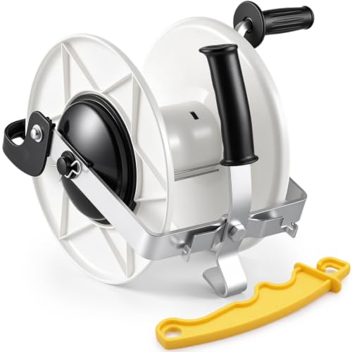 3:1 Geared Electric Fence Reel, Winding Handle, Holds 1640' Polywire - size: 0 ft X 1 Standard Reel X 1 Guide X 1 Handle