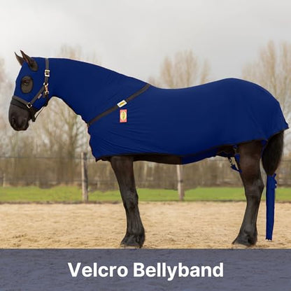 RESISTANCE Full Body Slinky with Zipper Hood and Belly Wrap, Various Sizes and Colors - color: Navy, size: Medium