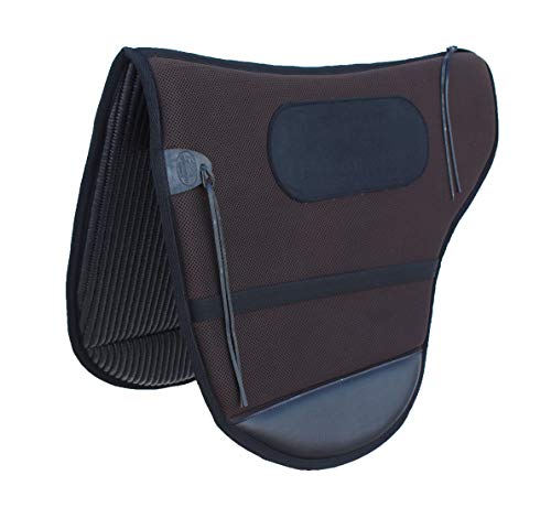 CHALLENGER Australian Aussie Horse Riding Trail Rider Light Neoprene Saddle Pad 109SP585 - color: Brown