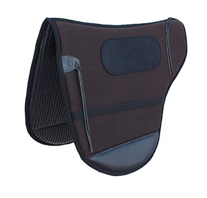 CHALLENGER Australian Aussie Horse Riding Trail Rider Light Neoprene Saddle Pad 109SP585 - color: Brown
