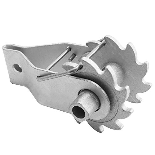 TAODAN 1PC Inline Wire Tensioner, Steel Clip Lock Wire Ratchet Tensioner, Electric Fence Strainer