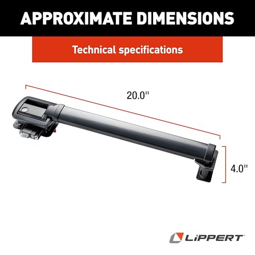 Lippert LatchXtend™ Easy Open RV Door Handle Extension for Entry Doors with a Standard Paddle Latch, Extends Reach by 14", Easy Retrofit Installation, Perfect for Kids and Seniors - 2022301969 | Fits right-handed entry doors with standard paddle latch, cu