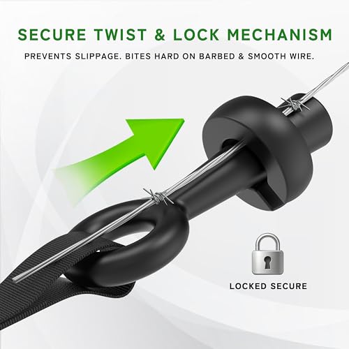 Fence Wire Stretcher Tool, Heavy Duty Barbed Wire Fence Stretcher, Dual-Mode Retractable Ratchet Wire Puller & Tensioner, for Barbed & Smooth Wire, 8ft Reach, Ultra-Lightweight 3.3 lbs - size: Wire Stretcher Tool + Wire Pullers