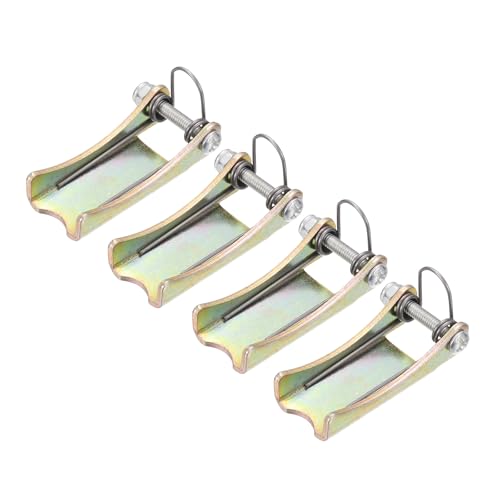 PATIKIL 2 Inch Hook Safety Latch Kit, 4 Pcs 2T Alloy Steel Towing Receiver Hitch Replacement for Clevis Hook Truck Trailer, Brass - size: 2 Inch x 2T