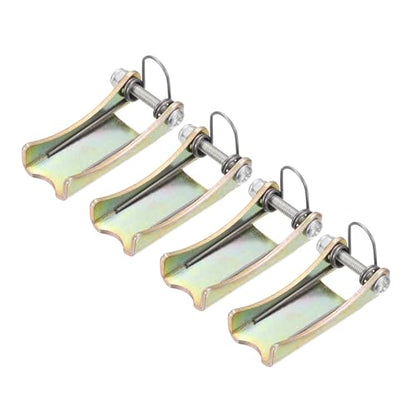 PATIKIL 2 Inch Hook Safety Latch Kit, 4 Pcs 2T Alloy Steel Towing Receiver Hitch Replacement for Clevis Hook Truck Trailer, Brass - size: 2 Inch x 2T