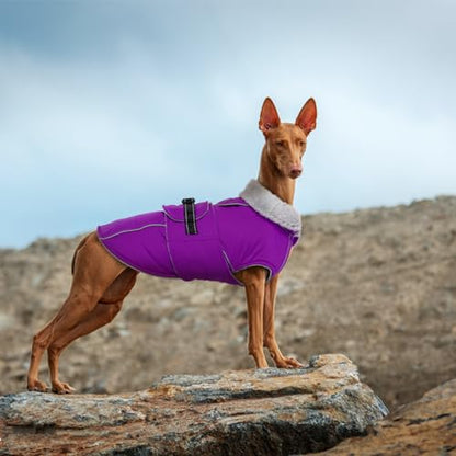 Lelepet Dog Winter Coats for Small Dogs Dog Jacket with Adjustable Buckle - color: Purple, size: S