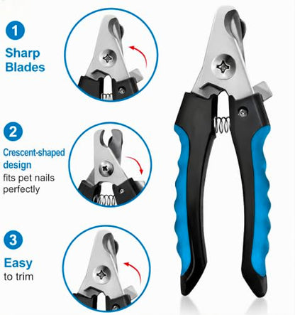 Dog Brush for Shedding,Deshedding Slicker Undercoat Rake Brush for Dog,6PCS - color: Blue-6