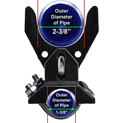 Pool GATE Latch: Child Safety Pool Latch - Push Style Pool Gate Latch for Chain Link 1-3/8" Gate Frames and 2-3/8" Gate Posts - 1 Latch - size: 1-3/8 " gate frame x 2-3/8" Gate Post