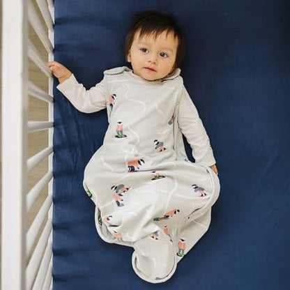 Woolino Toddler Sleeping Sack, 4 Season, Merino Wool and Organic Cotton, Baby Sleep Bag, 2-4 Years, Snowboarder - color: Snowboarder