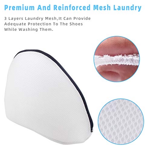 GOGOODA Mesh Laundry Bags for Delicates Durable Protective Wash Bags - size: 2 Shoe wash Bags(10.23 * 16.53in)