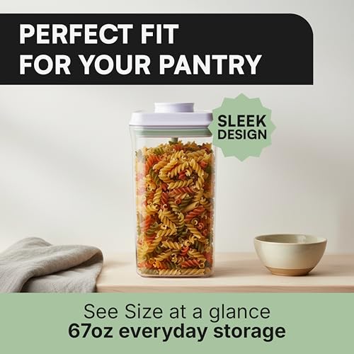 Bop Top Airtight Food Storage Containers | Pop-Top Lid | 8 Cups / 67 Oz - color: Single: 67 oz