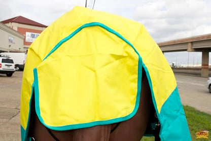 HILASON 1200D Winter Waterproof Turnout Horse Blanket Belly Wrap Neck Cover - size: 72 In